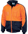 DNC Workwear Work Wear Orange/Navy / XS DNC WORKWEAR Hi-Vis Contrast Bomber Jacket 3991