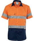 DNC Workwear Work Wear DNC WORKWEAR Hi-Vis Cool-Breeze Short Sleeve Cotton Shirt with 3M 8906 Reflective Tape 3887