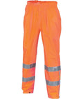 DNC Workwear Work Wear Orange / S DNC WORKWEAR Hi-Vis D/N Breathable Rain Pants with 3M Reflective Tape 3872