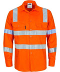 DNC Workwear Work Wear Orange / XS DNC WORKWEAR Hi-Vis D/N Lightweight Cotton Shirt 3743