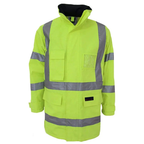 DNC Workwear Work Wear Yellow / XS DNC WORKWEAR Hi-Vis “H” Pattern Bio-Motion Tape Jacket 3961