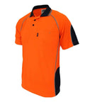 DNC Workwear Work Wear DNC WORKWEAR Hi-Vis Semicircle-Piping Polo 3569