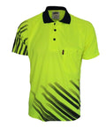 DNC Workwear Work Wear DNC WORKWEAR Hi-Vis Sublimated Stripe Polo 3565