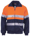 DNC Workwear Work Wear Orange/Navy / S DNC WORKWEAR Hi-Vis Two-Tone Bluey Bomber Jacket with 3M Reflective Tape 3859