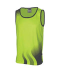 DNC Workwear Work Wear Yellow/Navy / XS DNC WORKWEAR Wave Hi-Vis Sublimated Singlet 3561