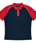 Aussie Pacific Manly Mens Polo 1318  Aussie Pacific NAVY/RED S 