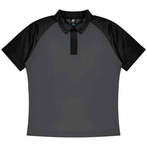 Aussie Pacific Manly Mens Polo 1318  Aussie Pacific CHARCOAL/BLACK S 