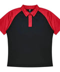 Aussie Pacific Manly Kids Polo Shirt 3318  Aussie Pacific BLACK/RED 4 
