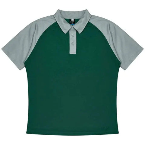 Aussie Pacific Manly Kids Polo Shirt 3318  Aussie Pacific BOTTLE/SILVER 4 