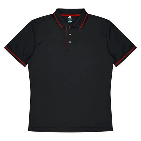 Aussie Pacific Cottesloe Men's Polo Shirt 1319  Aussie Pacific BLACK/RED S 