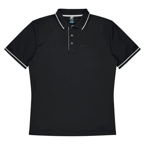 Aussie Pacific Cottesloe Men's Polo Shirt 1319  Aussie Pacific BLACK/WHITE S 