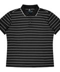 Aussie Pacific Vaucluse Men's Polo Shirt 1324  Aussie Pacific BLACK/WHITE S 