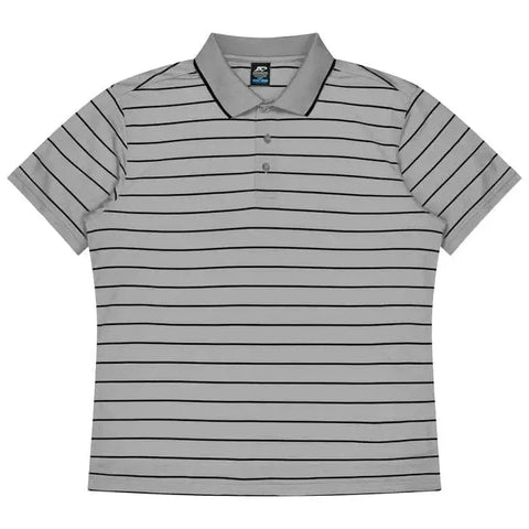 Aussie Pacific Vaucluse Men's Polo Shirt 1324  Aussie Pacific SILVER/BLACK S 