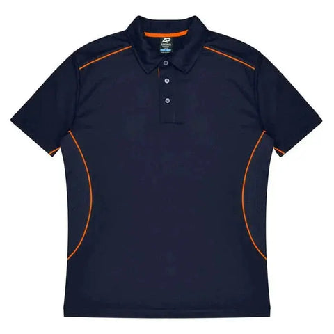 Aussie Pacific Kuranda Men's Polo Shirt 1323  Aussie Pacific NAVY/FLURO ORANGE S 