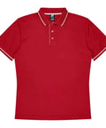 Aussie Pacific Cottesloe Kids Polo Shirt 3319  Aussie Pacific RED/WHITE 4 