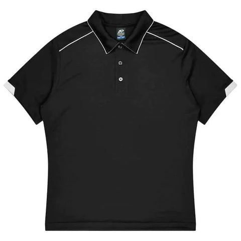 Aussie Pacific Currumbin Kids Polo Shirt 3320  Aussie Pacific BLACK/WHITE 4 