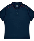 Aussie Pacific Currumbin Kids Polo Shirt 3320  Aussie Pacific NAVY/RED 4 