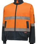 Hard Yakka Two Tone Taped Bomber Jacket Y06675 Work Wear Hard Yakka Orange/Navy (ONA) S 