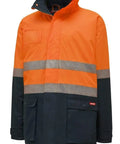 Hard Yakka Two Tone Quilted Taped Hi Vis Jacket Y06685 Work Wear Hard Yakka   