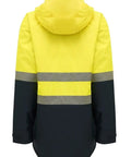 Hard Yakka Two Tone Quilted Taped Hi Vis Jacket Y06685 Work Wear Hard Yakka   