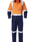 Hard Yakka 2 Tone Reflective Taped Coverall Y00262 Work Wear Hard Yakka Orange/Navy 74 L 