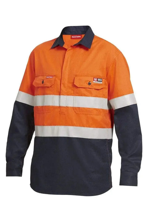 Hard Yakka FR Hi Vis Two Tone Taped Shirt Y04550 Metro Workwear.