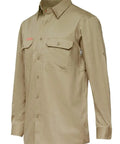 Hard Yakka Long Sleeve Vented Work Shirt Y04630 Work Wear Hard Yakka Khaki (KHA) S 
