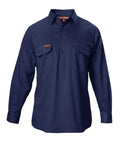 Hard Yakka Long Sleeve Cotton Drill Shirt Y07530 Work Wear Hard Yakka Navy (NAV) S 