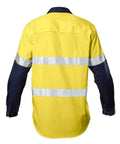 Hard Yakka Two Toned Reflective Vented Hi Vis Shirt Y07978 Work Wear Hard Yakka   