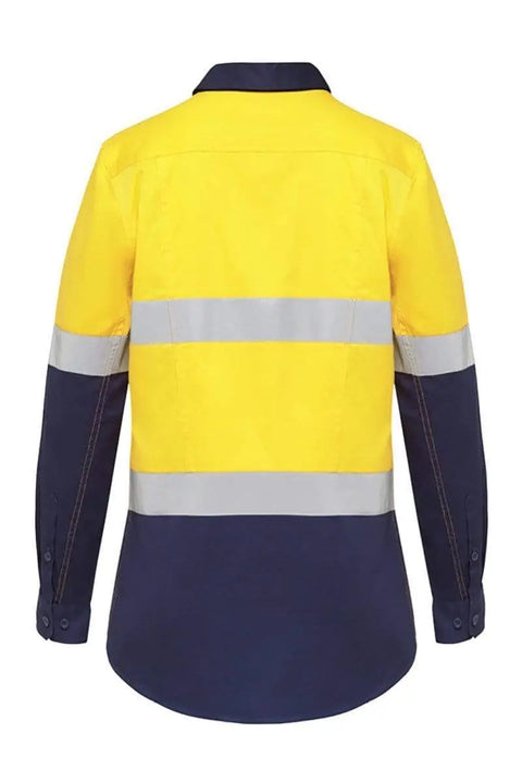 Hard Yakka Women's Reflective Hi Vis Work Shirt Y08220 Work Wear Hard Yakka   
