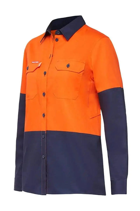 Hard Yakka Women's Work Hi Vis Shirt Y08225 Metro Workwear.