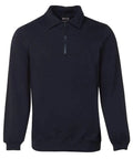 Jb's Wear Active Wear Navy / S JB'S 1/2 Zip Fleecy Sweat 3FSZ