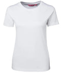 Jb's Wear Casual Wear White / 10 Cotton Ladies Tee 1LHT