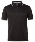 Jb's Wear Casual Wear Gunmetal/White / S JB'S Jacquard Contrast Polo 7JCP