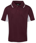 Jb's Wear Casual Wear Maroon/White / 4 JB'S Kid’s Contrast Polo 7PP3