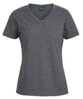 JB'S Wear Casual Wear Charcoal Marle / 8 JB'S ladies v-neck tee 1VT1