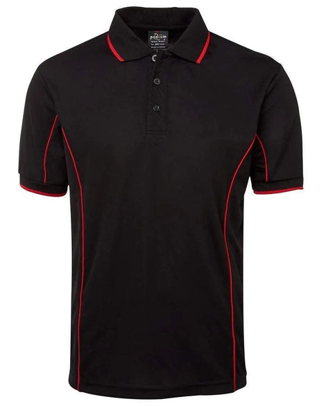 Jb's Wear Casual Wear Black/Red / S JB'S Short Sleeve Piping Polo 7PIP