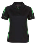 Jb's Wear Casual Wear Black/Pea Green / 8 JB'S Women’s Bell Polo 7BEL1