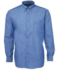 Jb's Wear Corporate Wear JB'S Long Sleeve Indigo Chambray Shirt 4IC