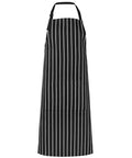 JB'S Bib Striped Apron 5BS Hospitality & Chefwear Jb's Wear Black/White BIB 86 x 93cm 
