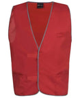 Jb's Wear Work Wear Red / S JB's Coloured Tricot Vest 6HFV