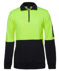 Jb's Wear Work Wear JB'S Hi-Vis 1/2 Zip Fleece Sweat 6HVPZ