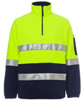 Jb's Wear Work Wear Lime/Navy / S JB'S Hi-Vis 1/2 Zip Polar Fleece Sweat 6DNPF