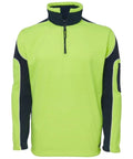 Jb's Wear Work Wear Lime/Navy / S JB'S Hi-Vis Arm Panel Polar Sweat 6H4AP