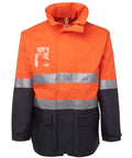Jb's Wear Work Wear Orange/Navy / M JB'S Hi-Vis Long Line Jacket 6DNLL