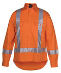 Jb's Wear Work Wear JB'S Hi-Vis Long Sleeve 150 GSM TTMC-W Tape Shirt 6DTLS