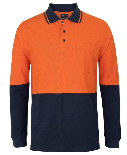 JB's hi vis tradiotional pique polo shirt 6HVQL Metro Workwear.