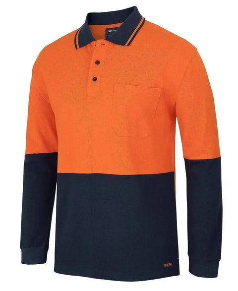 JB's hi vis tradiotional pique polo shirt 6HVQL Metro Workwear.