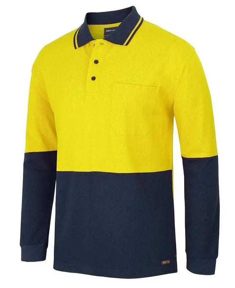 JB's hi vis tradiotional pique polo shirt 6HVQL Metro Workwear.
