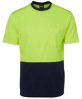 Jb's Wear Work Wear Lime/Navy / XS JB'S Hi-Vis Traditional T-Shirt 6HVT
